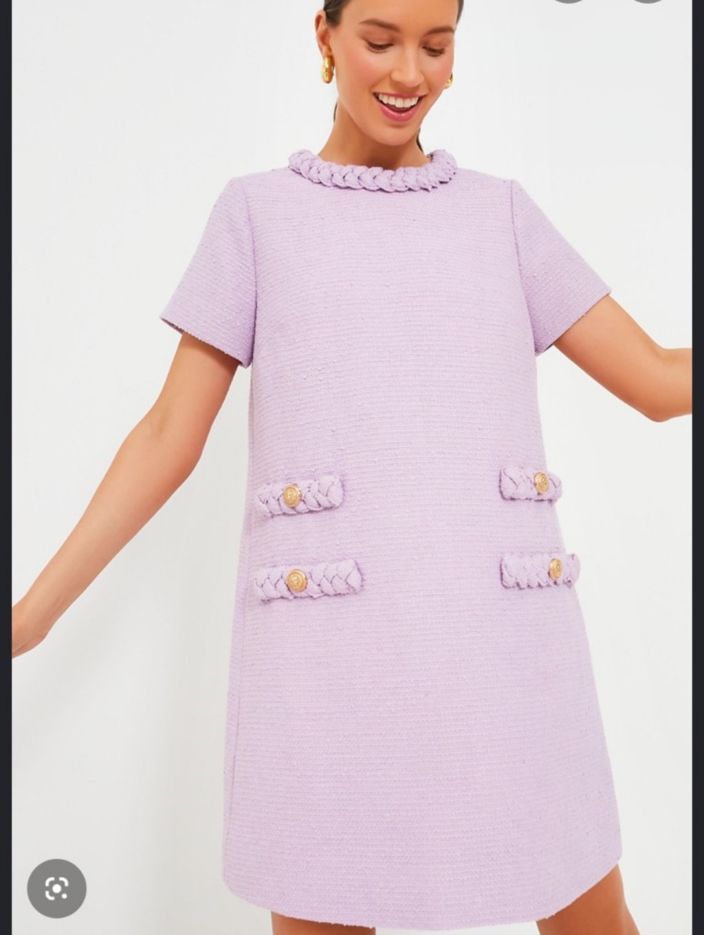 Tuckernuck Jackie Tweed Dress Lilac
